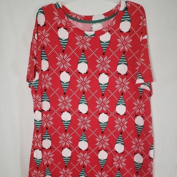 NWT Secret Treasure Christmas Holiday Nome Gown w/Pockets Sz S/M - Picture 1 of 10